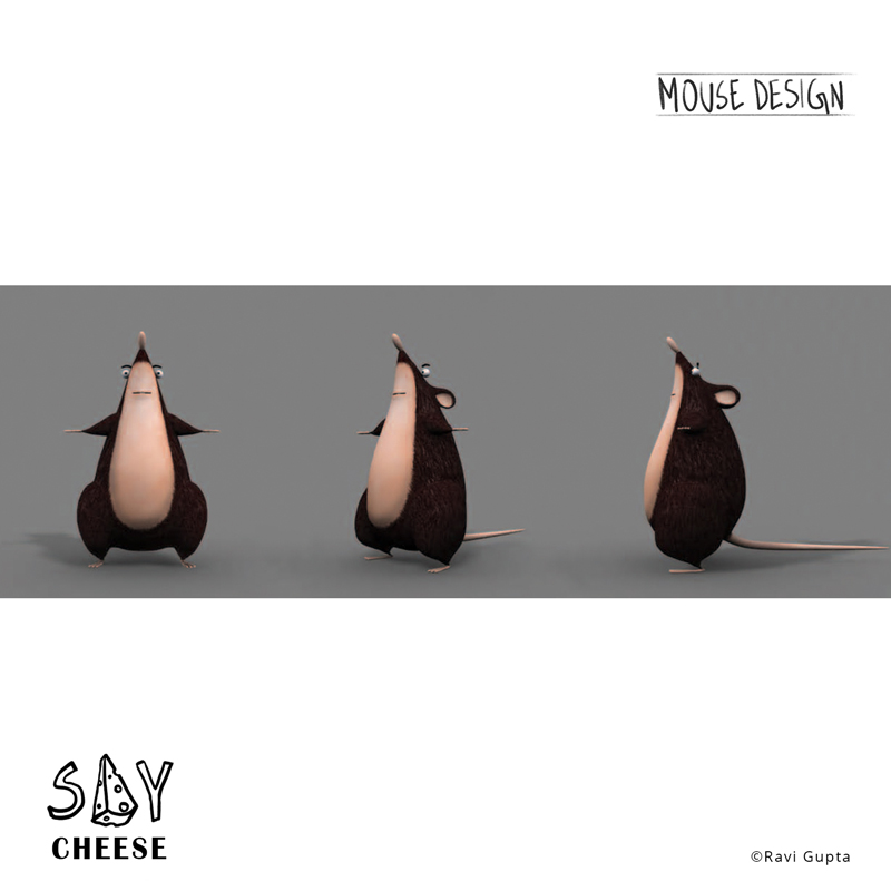 3D turnaround for the mouse design, Say cheese.